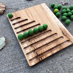 Early Learning Traditional First Nation Language Counting Abacus Wood Toy